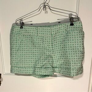 7th Avenue Mint Geometric Women's Shorts